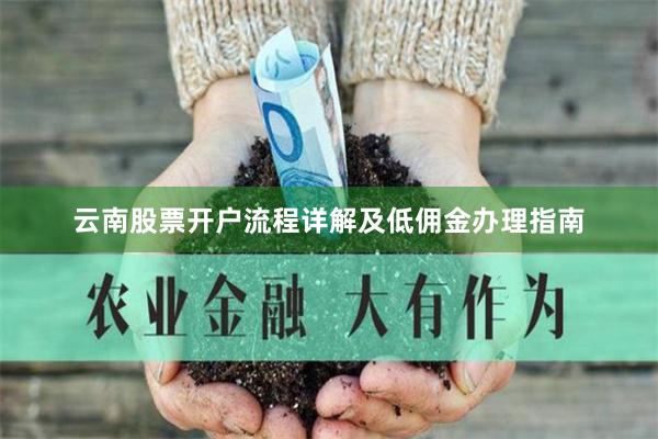 云南股票开户流程详解及低佣金办理指南